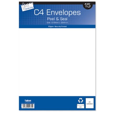 C4 Envelopes White 15 Pack - LP Wholesale