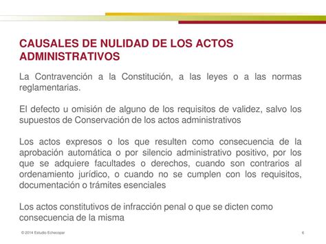 Ppt “regimen De Nulidad De Los Actos Administrativos” Colegio De