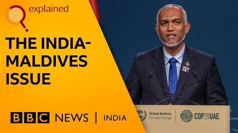 The India Maldives Row Explained Bbc News India Youtube