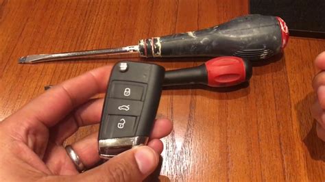 Vw Key Fob Battery Replacement Diy How To Change The Battery