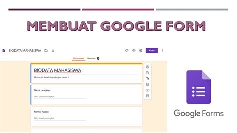 Cara Membuat Google Form Kuesioner Data Online Youtube