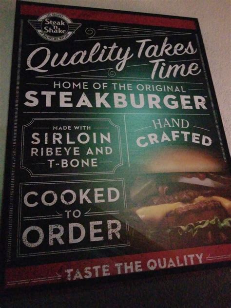 Menu at Steak 'n Shake fast food, Bourbonnais