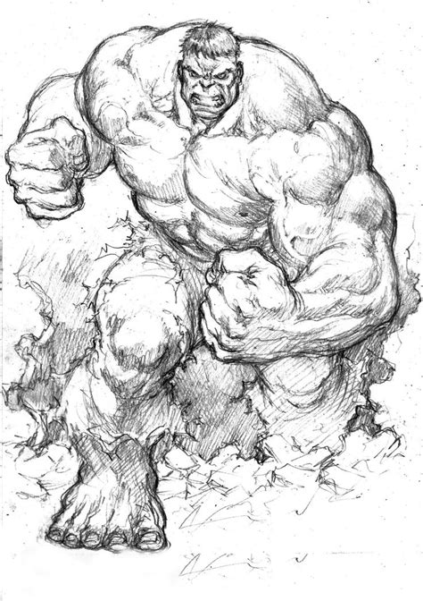 Hulk By José Luís Comic Art Sketch Spiderman Art Sketch Hulk Comic