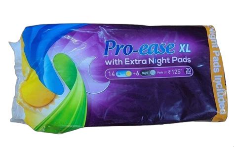 Piece Pro Ease Xl Extra Night Sanitary Pad At Rs Packet Pro Ease