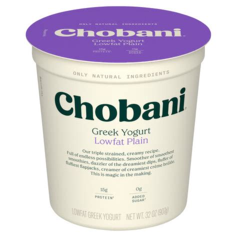 Chobani Yogurt Greek Lowfat Plain Smart Final