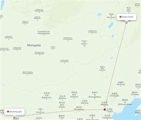 Flights from Hailar to Jinchang, HLD to JIC - Flight Routes