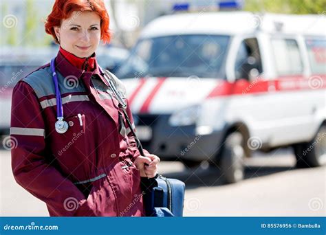 Female Paramedic During Cardiopulmonary Resuscitation Training Stock ...