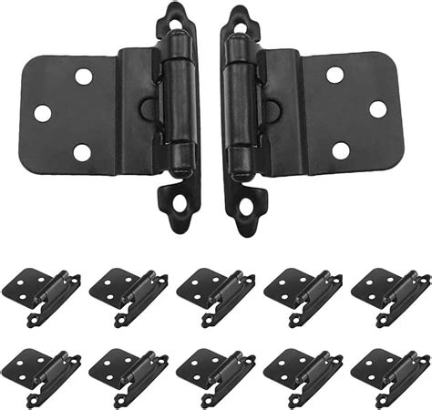 Bestgle Pcs Overlay Door Cupboard Hinges Metal Semi Concealed