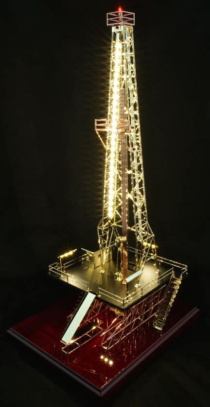 Oilfield Derrick Drill Rig Models Awards Trophies