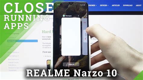 How To Close Running Apps On REALME Narzo 10 Disable Opened