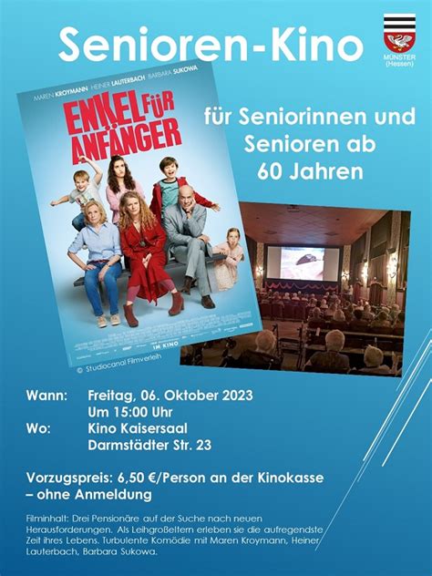 Gemeindeverwaltung Münster in Hessen Senioren Kino Event Enkel für