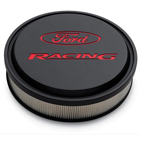 Ford Racing Slant Edge Air Cleaner Black Red Part Details For