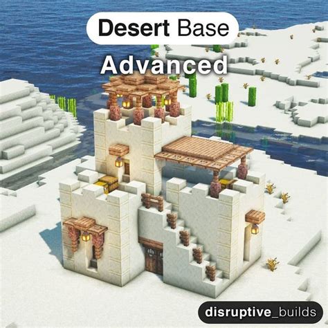 Desert Base En 2024 Idées Minecraft Créations Minecraft Bâtiments