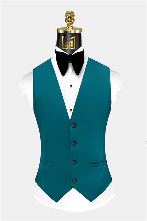 Teal Tuxedo Suit 3 Piece Gentlemans Guru