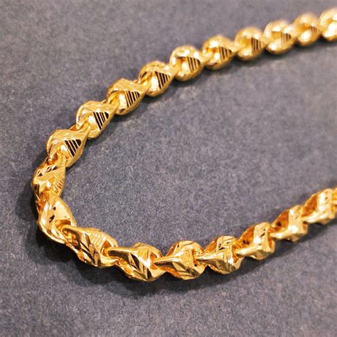 Buy quality 22 carat 916 gold choco chain in Ahmedabad