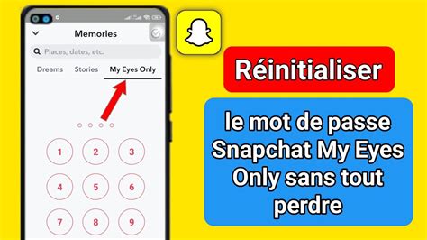 Comment réinitialiser le mot de passe Snapchat My Eyes Only sans tout