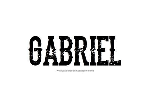 Desenhos De Tatuagem O Nome Gabriel