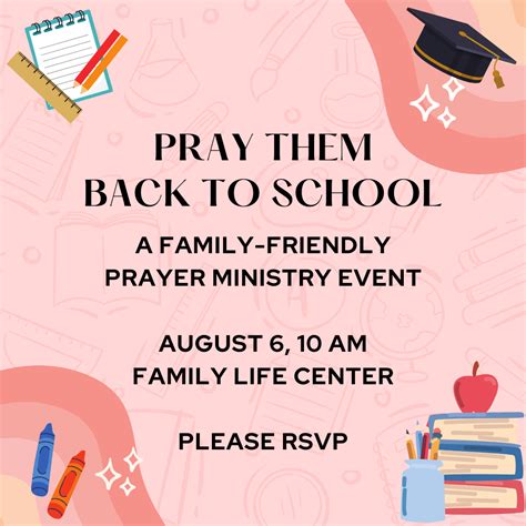 Pray Them Back To School Mt Zion Umc