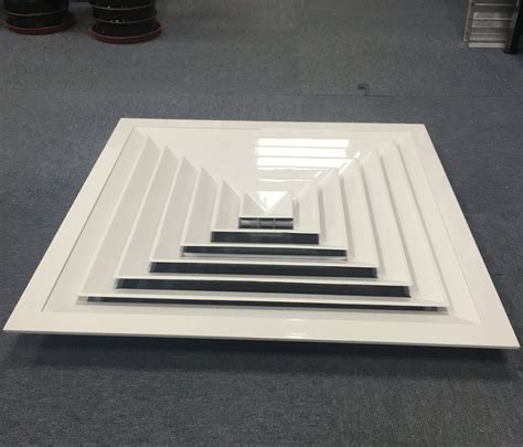 Hvac Air Conditioner Louver Aluminum Exhaust Air Square Way Supply