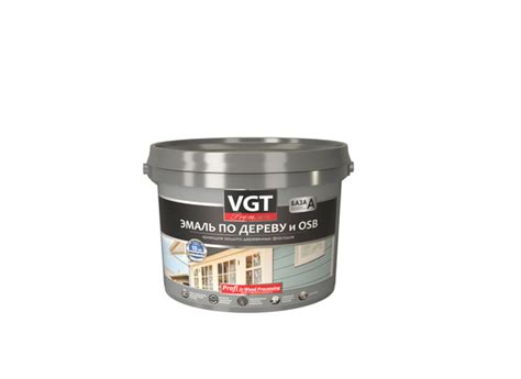 Эмаль по дереву VGT Premium "Профи" супербелая база А (с шелковистым ...