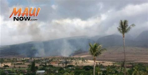 Brush Fire Burns 350 Acres Above Kaanapali — Hawaii Wildfire Management ...