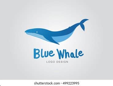 Blue Whale Logo Design Vector Stock Vector (Royalty Free) 499223995