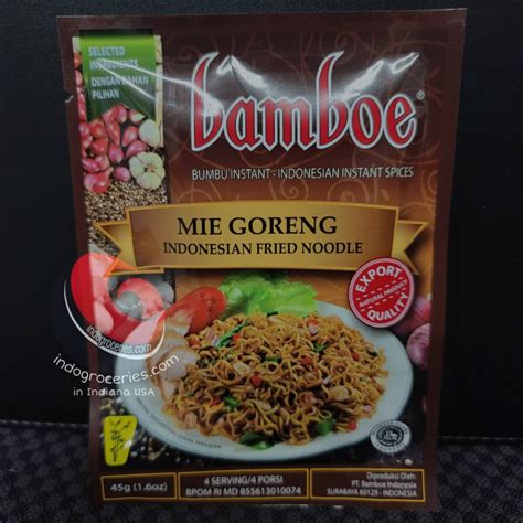 Bamboe Bumbu Mie Goreng (Fried Noodle) – 1.2 oz – Indo Groceries