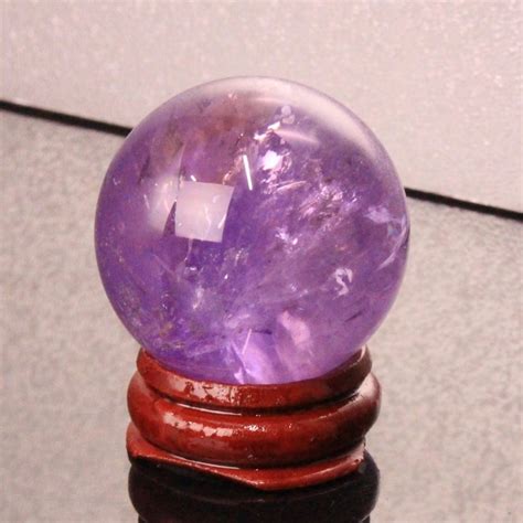 楽天市場35mmアメジスト 丸玉紫水晶 Amethyst アメシスト アメジスト球体 置物 水晶球 大玉 水晶玉 Sphere