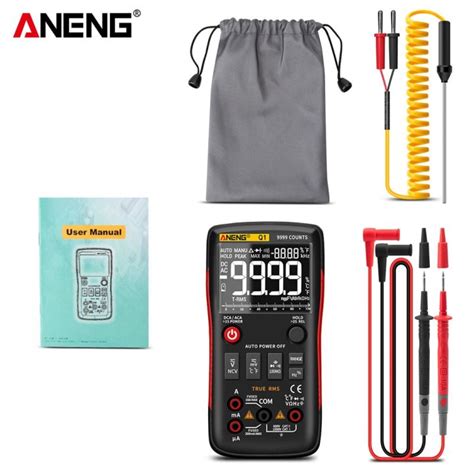 Aneng Q1 Digital Multimeter 9999 Analog Tester True Rms Professional Multimetro Diy Transistor