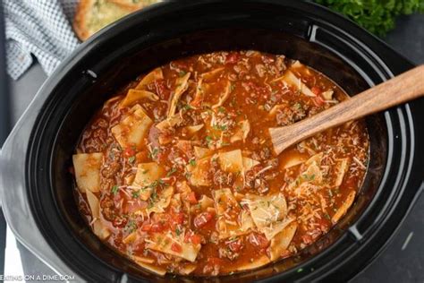 Crock Pot Lasagna Soup Recipe And Video Easy Lasagna Soup Recipe