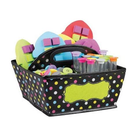 Teacher Created Resources Chalkboard Brights Storage Caddy 9 X 9 X 6