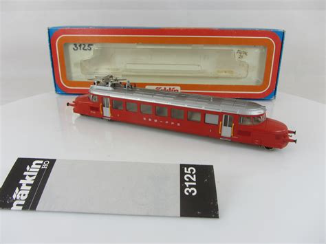 Märklin 3125 Triebwagen Roter Pfeil der SBB in rot sehr gut mit OVP