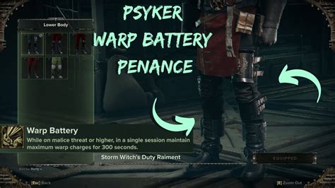 Warp Battery Penance Psyker Heresy Difficulty Warhammer K