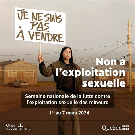 Semaine Et Journée Nationale De Lutte Contre Lexploitation Sexuelle