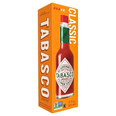 Tabasco Pepper Sauce Hot Sauce Bottle, 2 Fluid Ounce, 24 Per Case