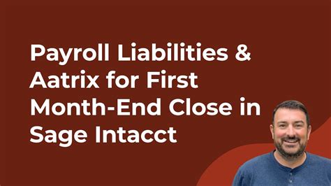 How To Handle Payroll Liabilities Aatrix For First Month End Close In