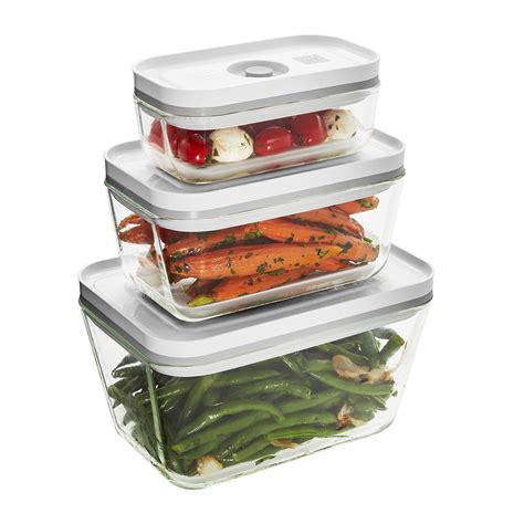 Zwilling Fresh And Save 3 Pc Glass Food Storage Container Meal Prep