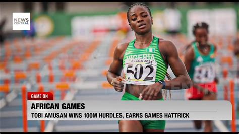 Tobi Amusan Wins Third Consecutive Gold In African Games M Hurdles