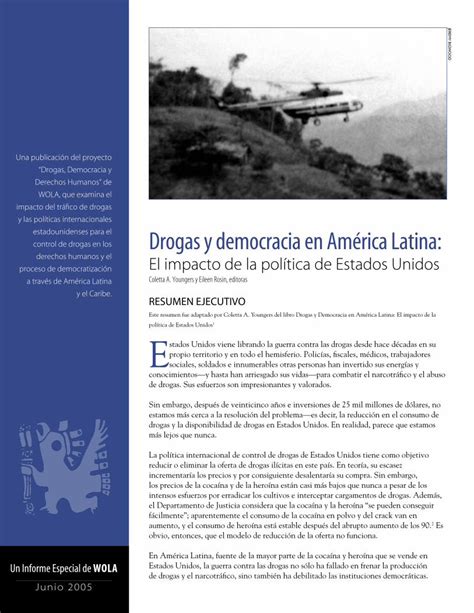 PDF Drogas y democracia en América Latina wola org Policy