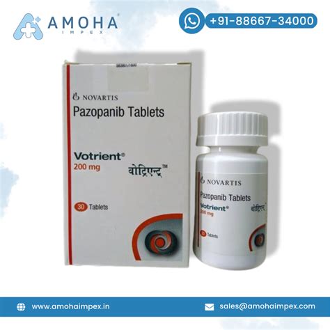 Votrient Pazopanib 200 Mg Tablet At Rs 7000 Box Surat ID 25769447330