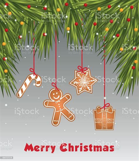 Merry Christmas Colorful Card Graphic Stock Illustration Download