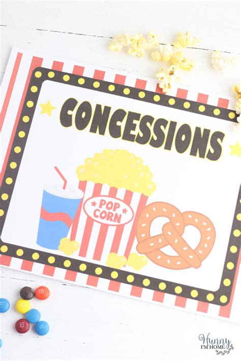 Free Concession Stand Printables - FREE PRINTABLE TEMPLATES