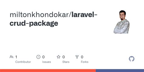 Github Miltonkhondokar Laravel Crud Package This Specialized Laravel