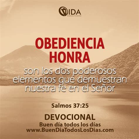 Buen Día Todos los Días OBEDIENCIA Y HONRA