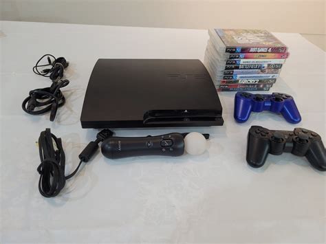 Playstation 3 Slim 160 Gb 9 Jogos Físicos 2 Controles Playstation