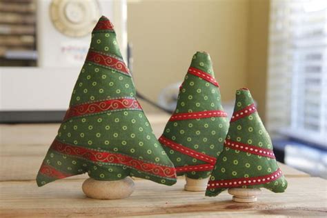 Des Petits Sapins De No L En Tissus Le Blog De Scraptxu