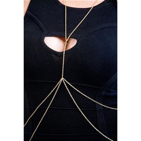 Buy Women S Sexy Golden Body Belly Waist Chain Bikini Beach Harness