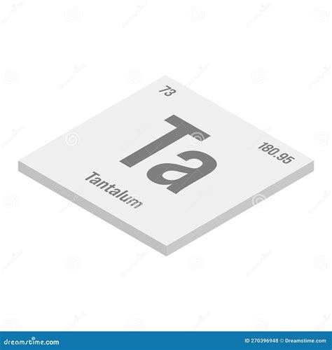 Tantalum Ta, Element Symbol From Periodic Table Series Stock Photo | CartoonDealer.com #160283880