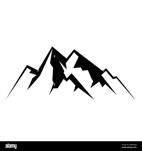 Mountain Peaks Silhouette Isolated Rocky Mountain Mountain Rock