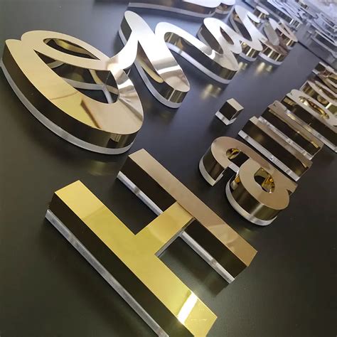 Outdoor 3d Led Backlit Logo Sign Acrylic Metal Channel Letters